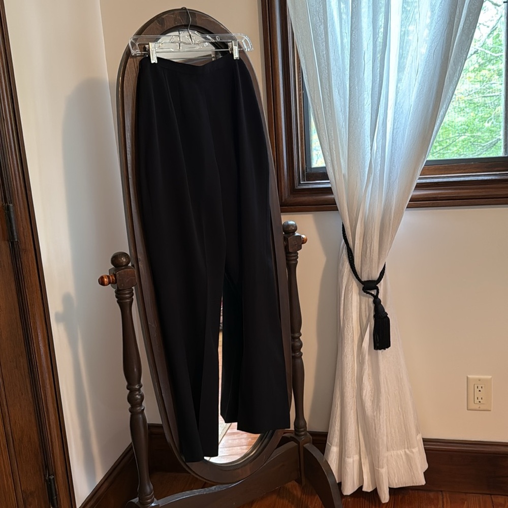 Ann Taylor Black Relaxed Fit Trousers Suit Pant Dress Pant